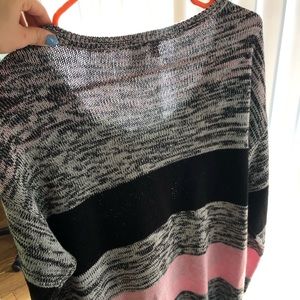 Black and pink sweater
